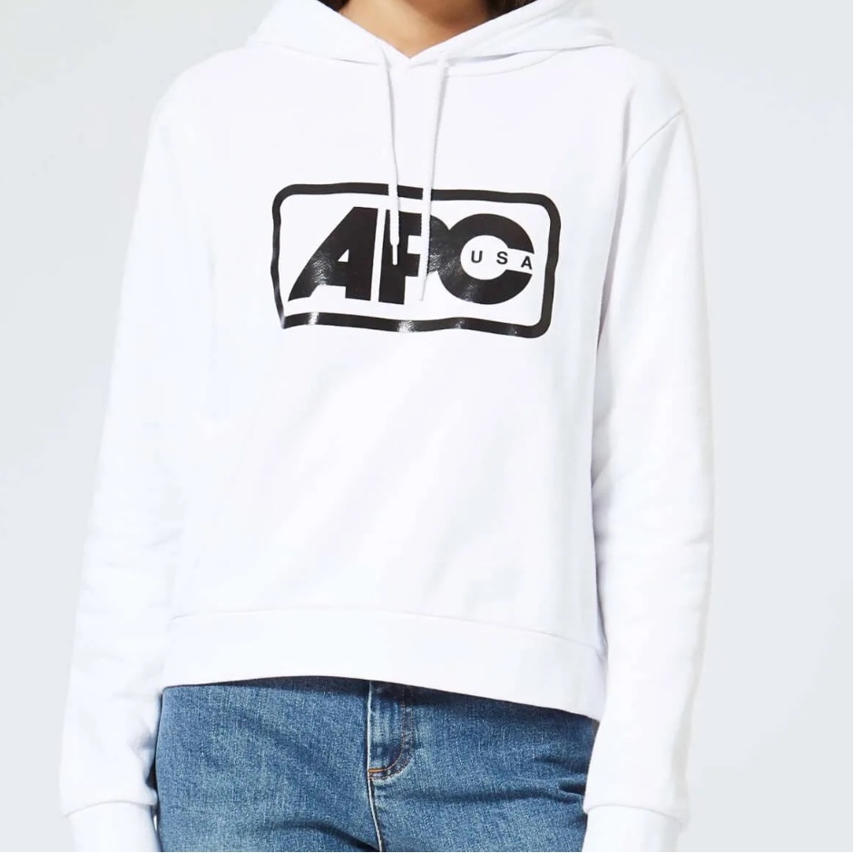 Apc Lettrism Us French Terry Hoodie Small Logo
